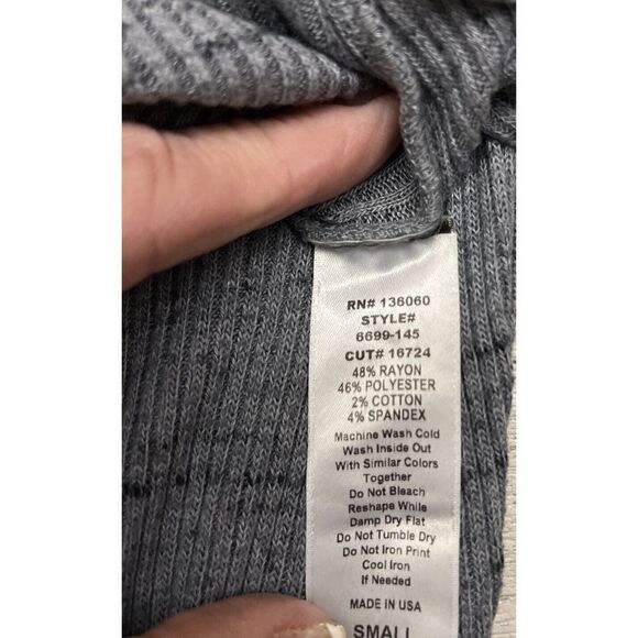 Project Social T 6699-145 Womens Sz S Slate Gray Poppy L/S Turtle Neck Sweater - Picture 9 of 10